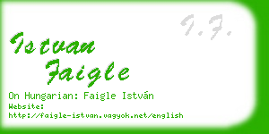 istvan faigle business card